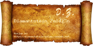 Diamantstein Zalán névjegykártya